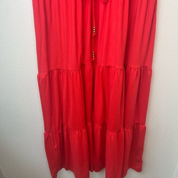 C Wonder by Christian Siriano Tiered Maxi Dress Large - Picture 4 of 7